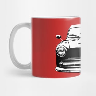 Austin A60 1960s British classic half ton van black/white Mug